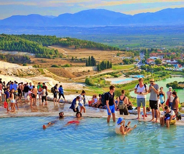 From Kusadasi: Pamukkale & Hierapolis Tour with Entry Ticket