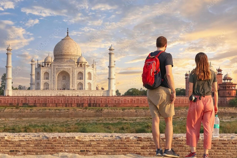 Agra: Baby Taj y Mehtab Bagh Tour Mirador al AtardecerDesde Agra: Baby Taj, Mehtab Bagh Coche turístico, guía, entradas