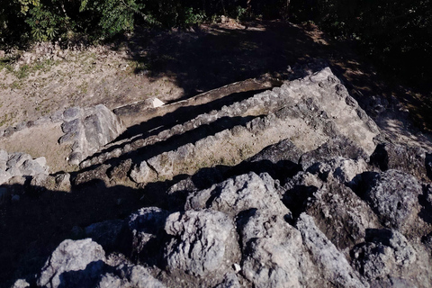 Bacalar: Ichkabal mayan temples & boat tour. Ichkabal only mayan temples guided tour.