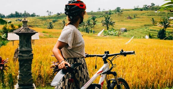 Bali: Guided Kintamani Cycling Tour with Rice Field Views