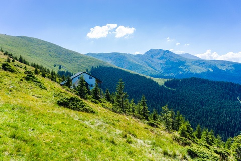 1-D Shamakhi, Nohur-sjön, Gabala och Toufandagh.flerspråkig guide