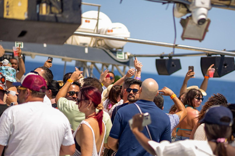 Ibiza: Formentera Boat with Open Bar, 3 meals & Sunset Party ADVANCE: Standard selection of food & open bar option