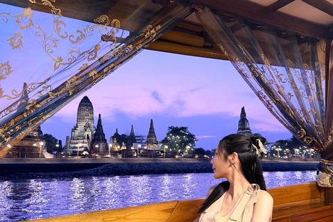 Bangkok: Ayutthaya Afternoon Tour with SunsetBoat Ride Ayutthaya Afternoon Tour with SunsetBoat Ride(Join Trip)