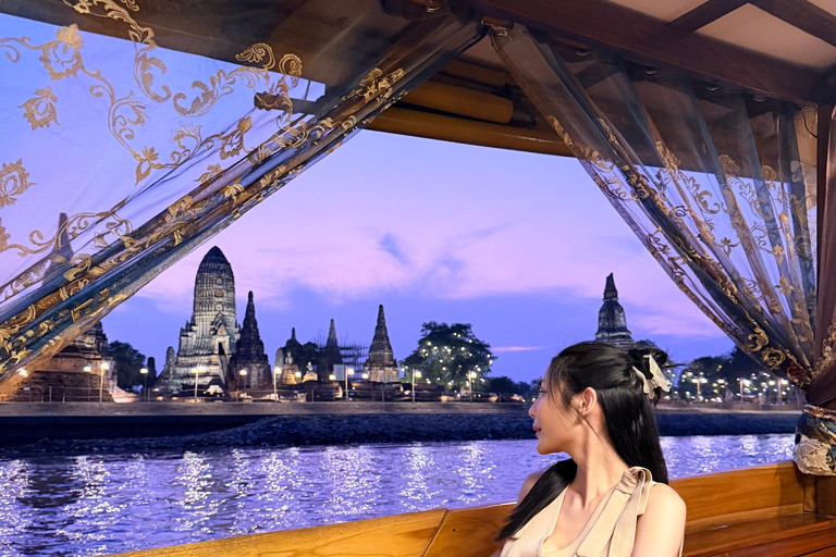 Bangkok: Ayutthaya Afternoon Tour with SunsetBoat Ride Ayutthaya Afternoon Tour with SunsetBoat Ride(Join Trip)