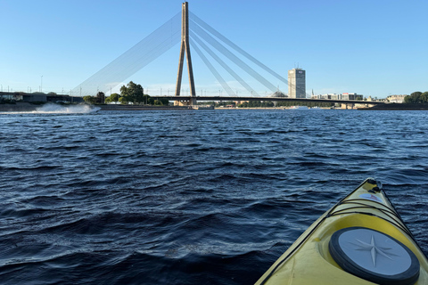Riga: Kayaking Tour and Relaxing Floating Sauna Experience