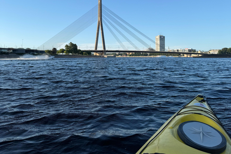 Riga: Kayaking Tour and Relaxing Floating Sauna Experience