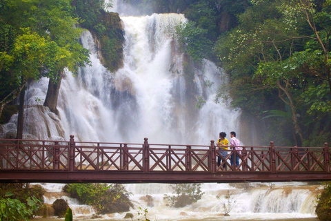 Luang Prabang: Alms Giving & Kuang Si Waterfall Private Tour