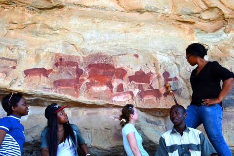 Excursion d'une journée au site d'art rupestre du Drakensberg Kamberg et à la capture de MandelaVisite des peintures rupestres du Drakensberg et de la capture de Mandela