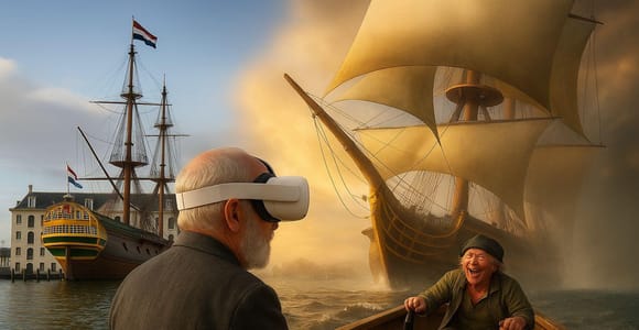 Amsterdam: Historische Virtual-Reality-Bootstour