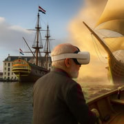 Amsterdão: passeio histórico de barco de luxo com realidade virtual