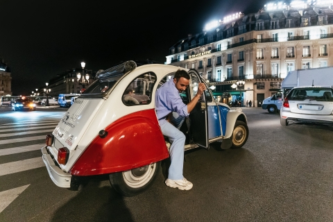 Découvrez Paris de nuit à bord d’une voiture d’époqueVisite de 2 h avec champagne