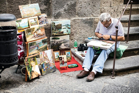 Vanuit Sorrento: Rondleiding met de bustour en boottocht langs de Amalfikust