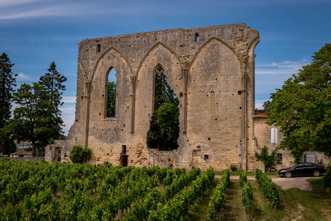 Visite d&#039;une demi-journée de Saint Emilion à vélo et en voiture avec pique-nique