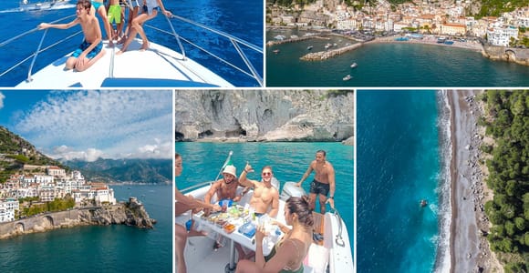 Positano, Amalfi and Nerano: Private boat tour from Sorrento