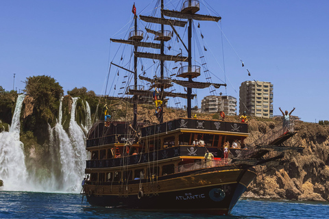 Antalya: Duden Waterfall Pirate Boat Trip Pirate Boat Trip with Round Trip Transfer
