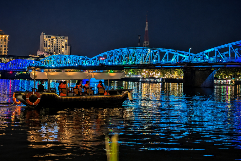 Hue: Evening Perfume River Electric Boat Cruise & Lantern Evening Perfume River Cruise