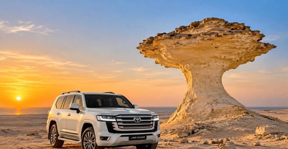 Doha: West Coast Qatar Tour, Sculptures, Camel Racing track