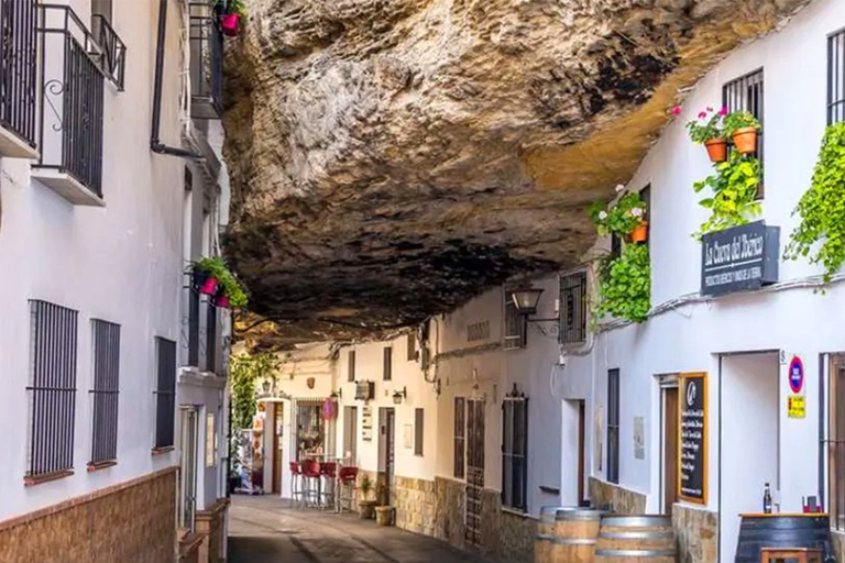 De Málaga: Tour completo por Ronda e Setenil de las BodegasTour guiado por Ronda e Setenil - Da estação de trem de Málaga