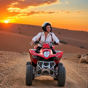 Marrakech: Agafay Desert Quad Biking & Camel Ride Dinner Show
