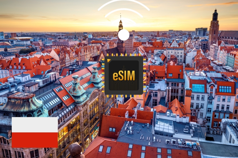 eSIM Polen : Internet Data Plan hoge snelheid 4G/5GPolen 3GB 15Dagen