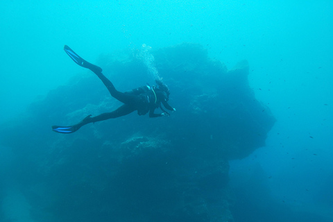 Scuba Diving in the Volcanic Caldera/shorelines of Santorini