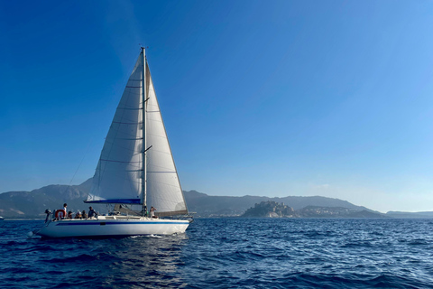 Calvi: 3-hour sailboat excursion, swimming & snorkeling in the Gulf