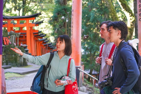 Kyoto: Excursão de caminhada escondida de 3 horas no Santuário Fushimi Inari