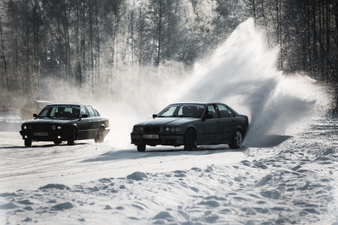 Riga winter driften30 min rijden