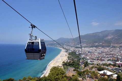 From Side: Paragliding to Alanya with Cable Car Ride