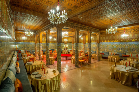 Marrakech: Cena espectáculo en el restaurante Dar EssalamMenú 1