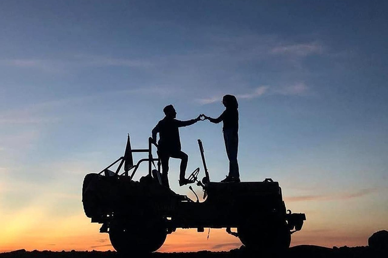 Mount Merapi Jeep Sunset & Lava Flow Night Tour with Pickup