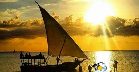 Stone Town: Private Sunset Cruise with Local Music & Snacks