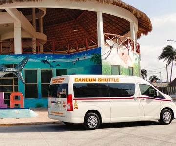 Cancun Downtown to Holbox Ferry Shared Shuttle