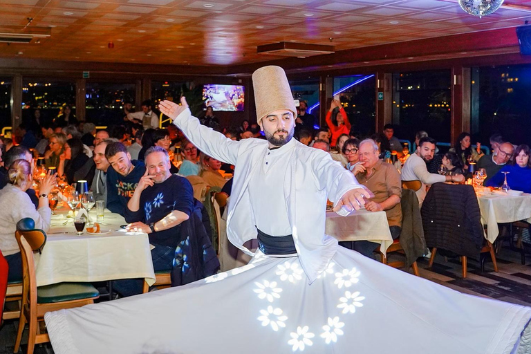 Istanbul Bosphorus Dinner Cruise with Live Shows & Transfer Transfer & Soft Drinks Included Package