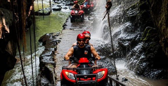 Ubud Jungle ATV: Mud, Waterfalls & Barong Caves, With Lunch