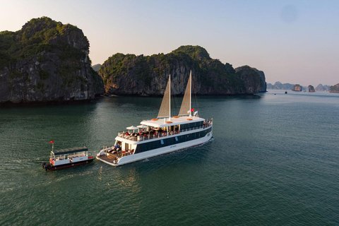 From Hanoi: Lan Ha Bay Premium Luxury Day Cruise Shared Cruise + Share Limousine bus transfer