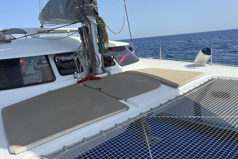 Rhodes: Sailing Catamaran Day Cruise with food and drinks