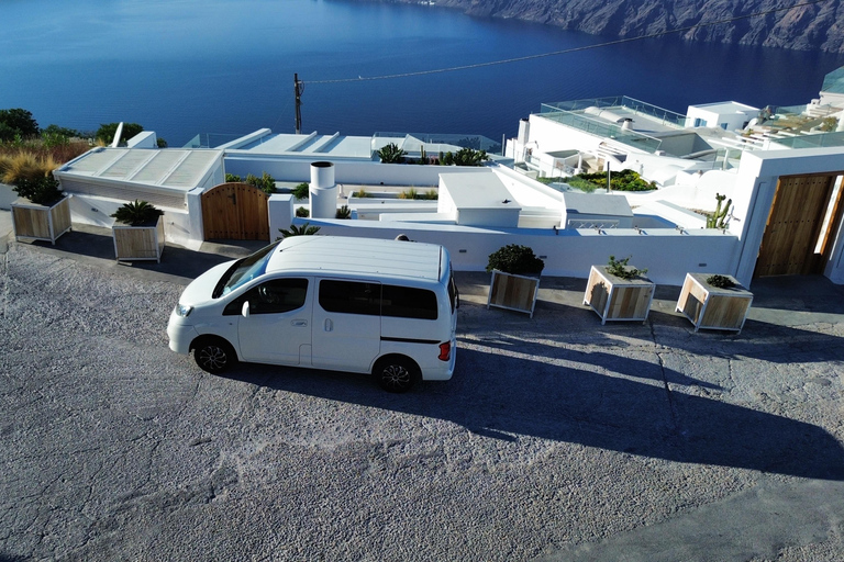 Santorini: Red Sands to Peaks Drive with Pickup included