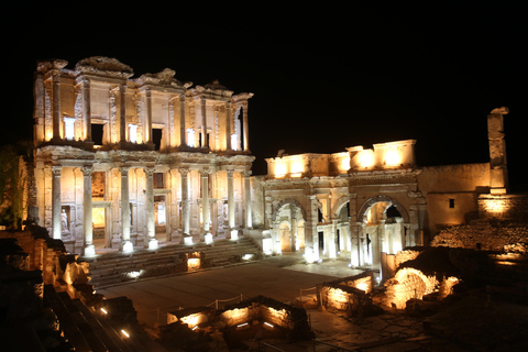 From Marmaris: Ephesus Night Tour with Dinner & Guide