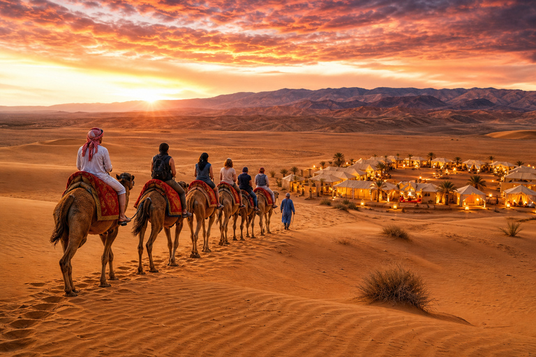 Marrakech: 3-Day Merzouga Sahara Desert Tour & Luxury Camp Option 3 — Premium Desert Experience