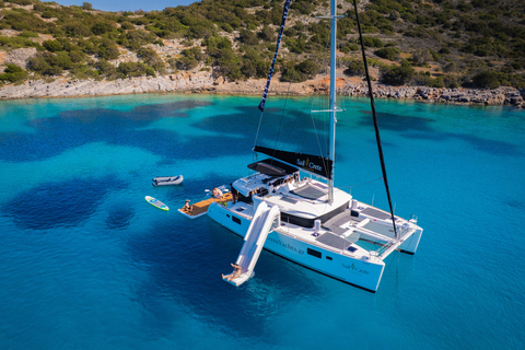 Agios Nikolaos: Sailing Trip Catamaran Lunch and Water Toys Catamaran Private Half Day Sailing Trip