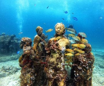 Cancun: Podwodne muzeum Musa i rafa Discover Scuba Diving
