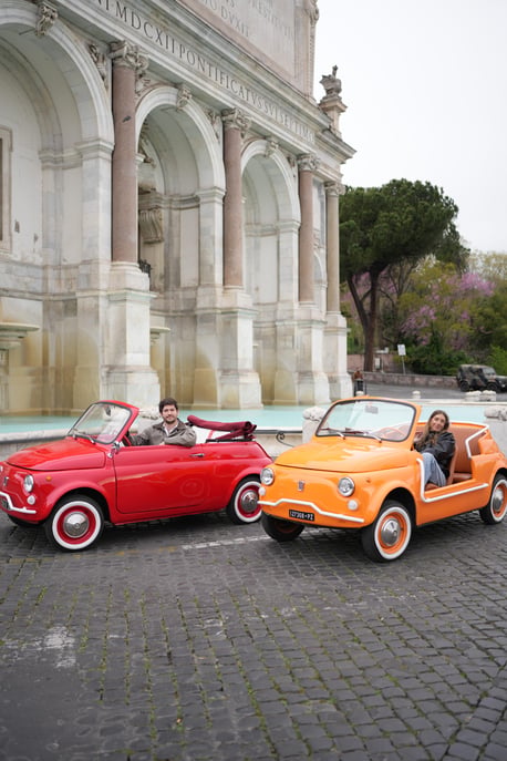 Rom: Tour im Fiat 500 Cabrio mit Fotos Rom: Tour im Fiat ...