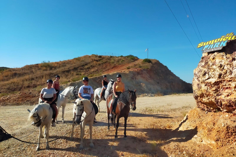 Málaga: Guided tour on horseback in the Guadalhorce Valley Malaga: Guided tour on horseback through the Guadalhorce Valley in french language