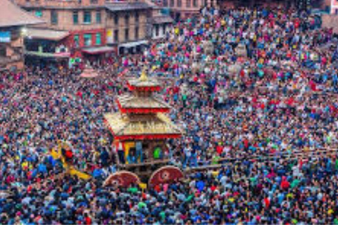 Festival Tour of Nepal: Cultural Tours in Kathmandu Valley Seto Machhindranath Jatra Walking Tour