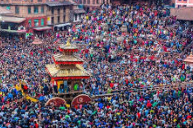 Festival Tour of Nepal: Cultural Tours in Kathmandu Valley Seto Machhindranath Jatra Walking Tour