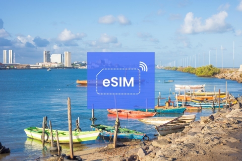 Recife : Brésil eSIM Roaming Mobile Data Plan5 GB/ 30 jours : 18 pays d'Amérique du Sud