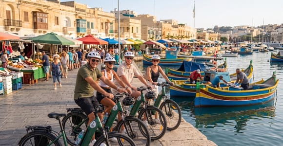 Malta: Birgu to Marsaxlokk Sunday Market E-Bike Tour