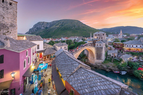 Private group city tour of Mostar and the Old Bridge French speaking guide