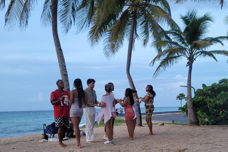 San Juan : Cours de salsa au coucher du soleil sur la plage